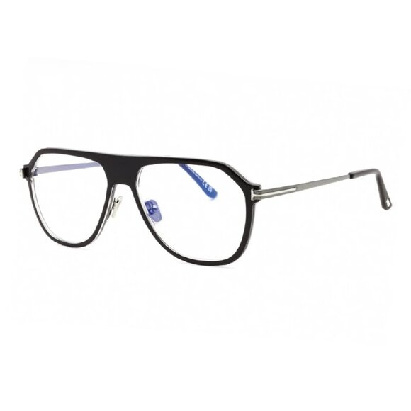 NEW TOM FORD FT5943-B/S 050 EYEGLASSES TF5943-B 050 BROWN MEN AVIATOR EYEWEAR - Picture 1 of 3